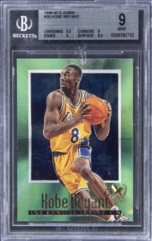 1996-97 E-X2000 #30 Kobe Bryant Rookie Card - BGS MINT 9